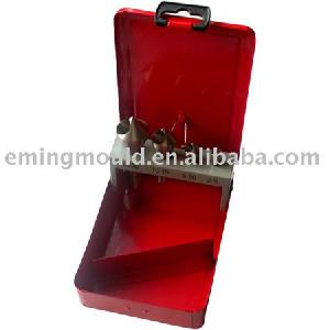 4 Pcs Countersinks With Cross Hole In Metal Box,