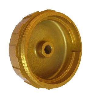 Aluminium Machine Parts With Gold Anodizing, 6061-t6