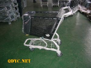 Shopping Basket On Trolley For United States Supermarkets