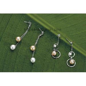 Sterling Silver Pearl Earring