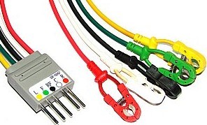 nihon kohden br 004p 5 ld wires ronseda electronics