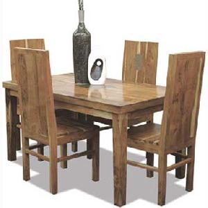 Indian Wooden Four Seater Dining Set Manufacturer, Exporter And Wholesaler India