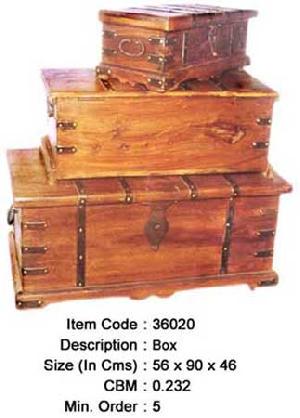 Indian Wooden Set Of Three Box Manufacturer, Exporter And Wholesaler India