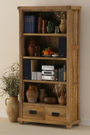 wooden display bookcase exporter wholesaler india