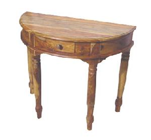 Wooden Round Console Table Manufacturer, Exporter And Wholesaler India