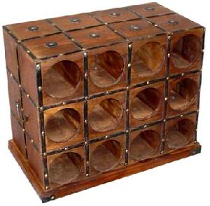 Wooden Wine Rack Manufacturer, Exporter And Wholesaler India