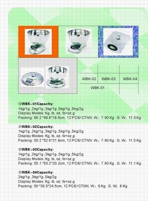 wholesaling stainless kitchen scales 1000g 5000g graduation 1g 2g