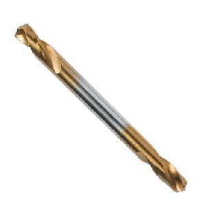 Hss-tin Double Ended Twist Drills, Metric And Inch Size