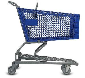 Powder Coating, Metal Shopping Trolley Made By Qingdao Yongchang