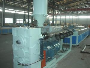 pe pp foamed profiles extrusion line