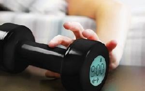 Shape Up Alarm Clock Dumbbell Won't Shut Up 'til You Do 30 Reps