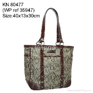 jacquard weave tote bag