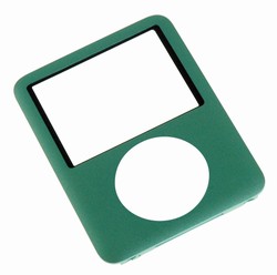 ipod nano 3rd gen front cover panel silver green blue