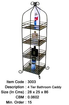 Wrought Iron Bathroom Caddy Manufacturer, Exporter And Wholesaler India