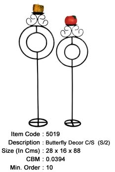 Wrought Iron Butterfly Decorative Manufacturer, Exporter And Wholesaler India