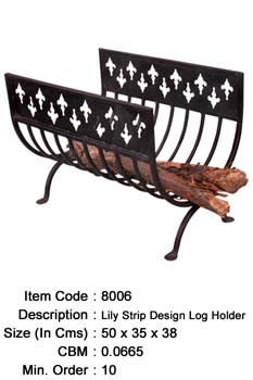 Wrought Iron Log Holder Manufacturer, Exporter And Wholesaler India