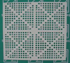 Round Hole Colored Perforated Metal