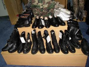 military boot police shoes patent pu boots