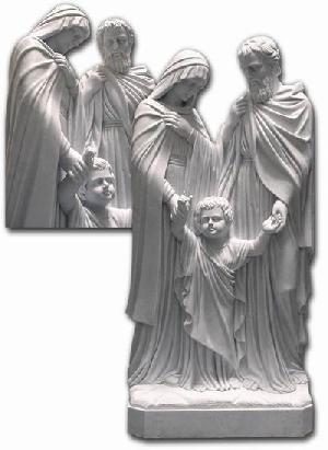 marble statue stone carving sculptures holy family