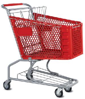 Plastic Shopping Trolleys On Wheels, Uk