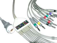 Kanz Pc-104 , 103, 106, Delta 1 Plus Ekg Cable With Leadwires