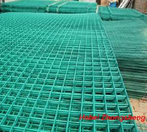 Green Powder Coated Weld Mesh Panels For Garden Fence