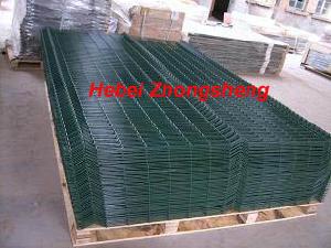 Green Powder Coated Weld Mesh Panels For Garden Fence And Gulf Fence