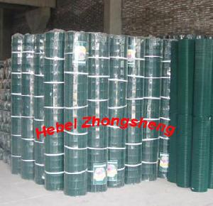 Green Powder Coated Weld Mesh Panels For Gulf Fence