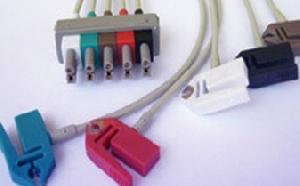 Hp M1623a 5-lead Clip Leadwires Connector Aa Type Plug, Grabber