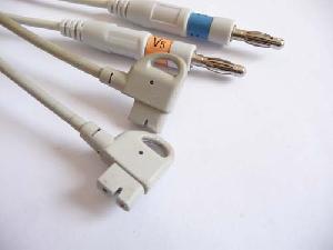 Philips 10 Leads Set Ecg Cable For Philips M1700a, M1701a, M1702a Trim Ii, Trim 1, 2, 3