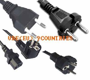 Vde / European Power Cord, Light Cords Rohs / Pahs. Professional Manufacturer