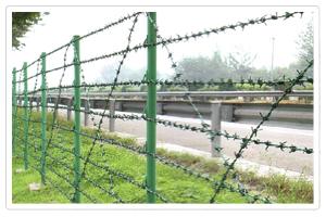 welded fence wire mesh barbed razor concertina coil