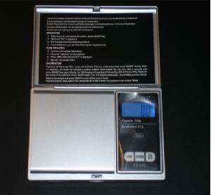 Electronic Pocket Scale, Stainless Steel 350g / 0.1g 500g / 0.01g 4 Aaa Alkaline Batteries