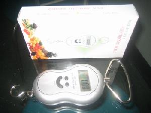 Large Handle Luggage Scale Ocs-1c Stainless Hanlde And Hook 5-50kg / 2-10g Auto-shut.