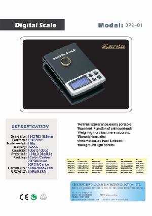 Mini. Jewelry Scale Digital Pocket Scale 500g / 0.01g 2 Aaa Batteries.