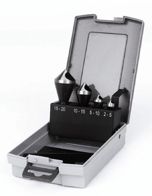 Hss Countersinks With Cross Hole In Plastic Box, Deburring Tools