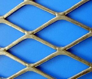 expanded metal mesh carbon steel diamond shape construction