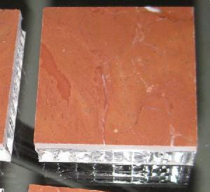 rojo alicante marble aluminum honeycomb tile yokyyang longtops stone