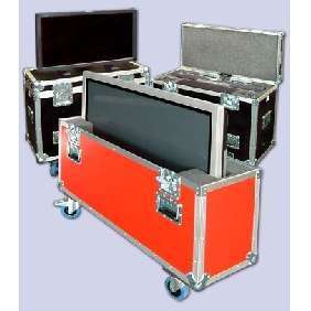 flight cases rack plasma case 50inch screen monitor