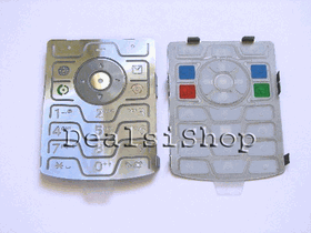 Motorola Razr V3 Keypad Silver Oem Replacement