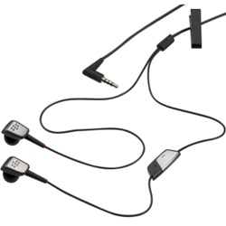 Rim Blackberry Deluxe Noise Isolating Stereo Headset 3.5mm Silver 8110 And 8120 Pearl, 8220 Kicksta