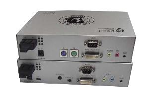 Vga / Kvm Extender Over Fiber Max Extension Distance 2km / 20km