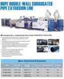 pvc wall corrugated pipe extrusion line