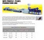 Wpc Profile / Panel Extrusion Line