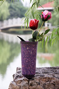 biodegradable plant fibre vases