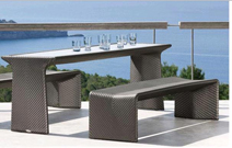 outdoor rattan furniture synthetic wicker dining weather patio