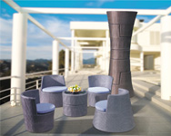 synthetic wicker patio furniture rattan sofa plastic