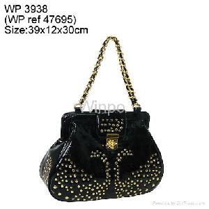 Fashion Design Handbag With Golden Studs 2009