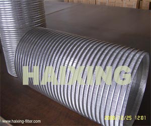 reverse rolled slotted wedge wire screens screen cylinders drum