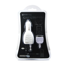 Car Charger Adapter With Extra Usb Port For Ipod Iphone 2g Iphone 3g